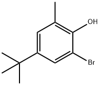 2-브로모-4-tert-부틸-6-메틸-페놀 구조식 이미지