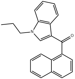 1-나프탈레닐(1-프로필-1H-인돌-3-일)메탄온 구조식 이미지