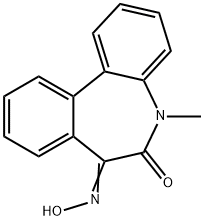 5-메틸-5H-디벤즈[b,d]아제핀-6,7-디온7-옥심 구조식 이미지