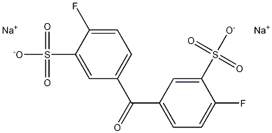 Disodium 3,3'-disulfonate-4,4'-difluorobenzophenone Structure