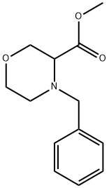 4-Benzyl-morpholine-3-carboxylic acid methyl ester 구조식 이미지