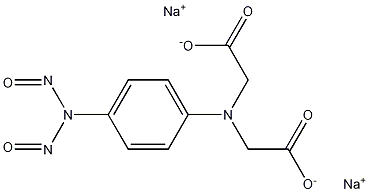 N,N-디니트로소-p-페닐렌디아민-N,N-디아세트산,이나트륨염 구조식 이미지
