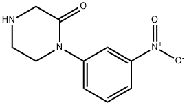 1-(3-니트로페닐)피페라진-2-온 구조식 이미지