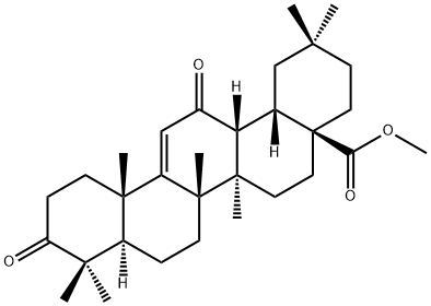 올레안-9(11)-엔-28-오산,3,12-디옥소-,메틸에스테르(9CI) 구조식 이미지