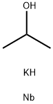 Niobium potassium isopropoxide, 2.5% w/v in isopropanol, 99% (metals basis) Structure