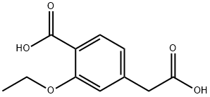 (4-Carboxy-3-ethoxy)phenyl Acetic Acid (Repaglinide Impurity) 구조식 이미지