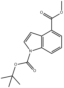 1-tert-부틸4-메틸1H-인돌-1,4-디카르복실레이트 구조식 이미지