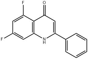 5,7-Difluoro-4-hydroxy-2-phenylquinoline Structure