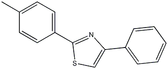 4-Phenyl-2-(p-tolyl)thiazole, 97% 구조식 이미지