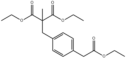 4-(2,2-Dicarboethoxy-propyl)phenylacetic Acid Ethyl Ester Structure