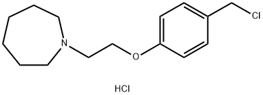 4-[2-(1-AZEPANYL)ETHOXY]BENZYL CHLORIDE HCL 구조식 이미지