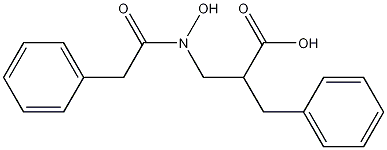 알파-[[하이드록시(2-페닐아세틸)아미노]메틸]벤젠프로판산 구조식 이미지