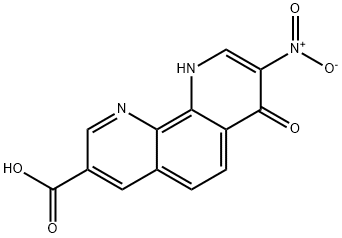 7,10-Dihydro-8-nitro-7-oxo-1,10-phenanthroline-3-carboxylic acid Structure