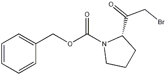 (S)-benzyl 2-(2-bromoacetyl)pyrrolidine-1-carboxylate Structure