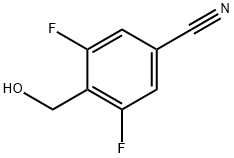3,5-difluoro-4-(hydroxymethyl)benzonitrile Structure
