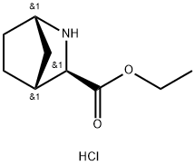 (1S,3S,4S)-ethyl 2-azabicyclo[2.2.1]heptane-3-carboxylate hydrochloride 구조식 이미지