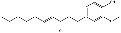(E)-1-(4-hydroxy-3-methoxyphenyl)dec-4-en-3-one 구조식 이미지