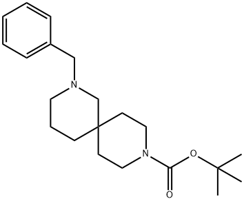2,9-디아자스피로[5.5]운데칸-9-카르복실산,2-(페닐메틸)-,1,1-디메틸에틸에스테르 구조식 이미지