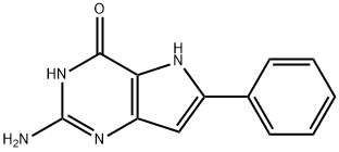 2-amino-6-phenyl-5H-pyrrolo[3,2-d]pyrimidin-4-ol Structure