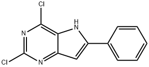 2,4-dichloro-6-phenyl-5H-pyrrolo[3,2-d]pyrimidine Structure