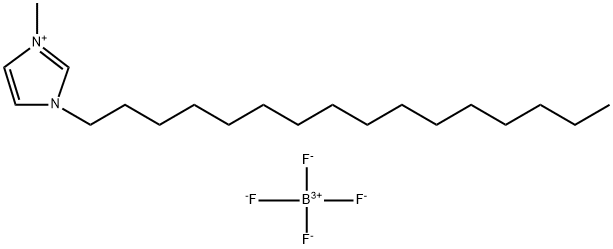 1-HEXADECYL-3-METHYLIMIDAZOLIUM TETRAFLUOROBORATE 구조식 이미지