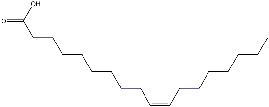 cis-10-octadecenoic acid Structure