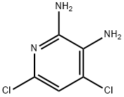 2,3-디아미노-4,6-디클로로피리딘 구조식 이미지