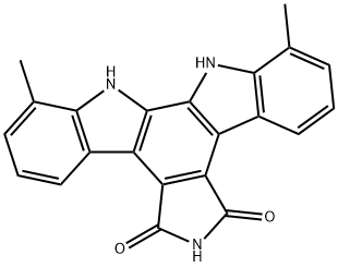 12,13-Dihydro-1,11-dimethyl-5H-Indolo[2,3-a]pyrrolo[3,4-c]carbazole-5,7(6H)-dione Structure