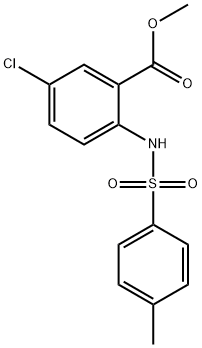 5-Chloro-2-[[(4-methylphenyl)sulfonyl]amino]benzoic acid methyl ester Structure