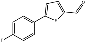 5-(4-플루오로페닐)티오펜-2-카르복스알데히드 구조식 이미지
