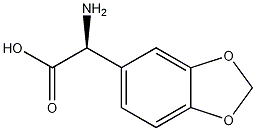 (S)- alpha-amino-1,3-Benzodioxole-5-acetic acid Structure