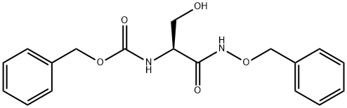 (S)-[1-[(벤질옥시)카르바모일]-2-히드록시에틸]카르밤산벤질에스테르 구조식 이미지