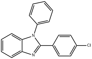 1-Phenyl-2-(4-chlorophenyl)benzimidazole Structure
