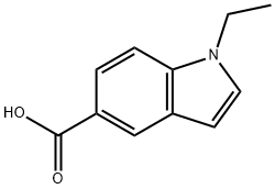 1-ethyl-1H-indole-5-carboxylic acid 구조식 이미지