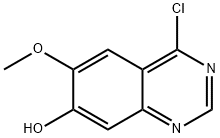 4-클로로-6-메톡시-퀴나졸린-7-올 구조식 이미지