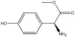 메틸(2S)-2-아미노-2-(4-하이드록시페닐)아세테이트 구조식 이미지