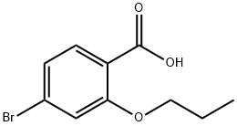 4-Bromo-2-propoxybenzoic acid Structure