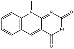 10-methylpyrimido[4,5-b]quinoline-2,4(3H,10H)-dione 구조식 이미지