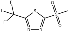 1,3,4-Thiadiazole,2-(methylsulfonyl)-5-(trifluoromethyl)- Structure