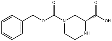 (R)-4-(benzyloxycarbonyl)piperazine-2-carboxylic acid Structure