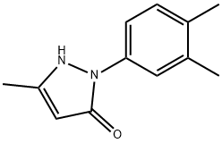 2-(3,4-Dimethylphenyl)-1,2-dihydro-5-methyl-3H-pyrazol-3-one 구조식 이미지