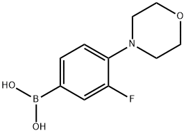 3-Fluoro-4-morpholinophenylboronic Acid 구조식 이미지