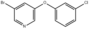 3-Bromo-5-(3-chlorophenoxy)pyridine Structure