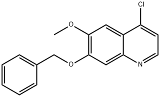 7-Benzyloxy-4-chloro-6-methoxy-quinoline 구조식 이미지
