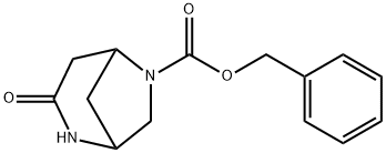 (1R,5R)-benzyl 3-oxo-2,6-diazabicyclo[3.2.1]octane-6-carboxylate Structure