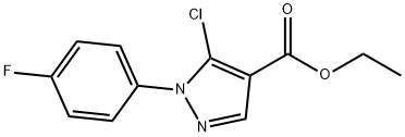 ethyl 5-chloro-1-(4-fluorophenyl)-1H-pyrazole-4-carboxylate Structure