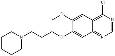 4-Chloro-6-methoxy-7-(3-piperidin-1-yl-propoxy)-quinazoline 구조식 이미지