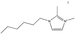 1-Hexyl-2,3-dimethylimidazolium Iodide 구조식 이미지