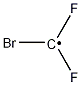 Bromodifluoromethyl radical Structure