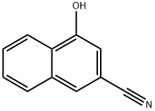 4-Hydroxynaphthalene-2-carbonitrile Structure